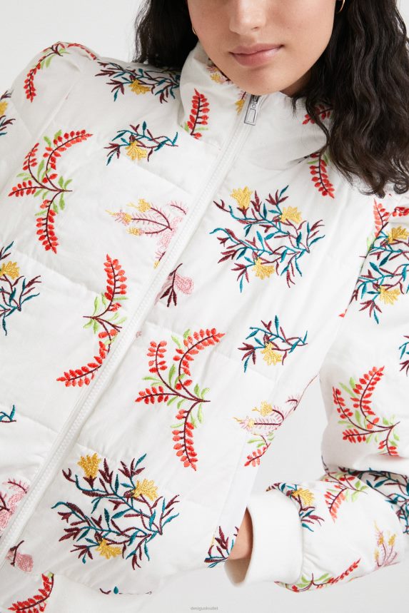 Women DesigualFloral quilted jacket Clothing 68X2401055