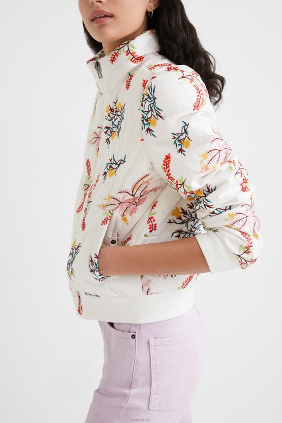 Women DesigualFloral quilted jacket Clothing 68X2401055