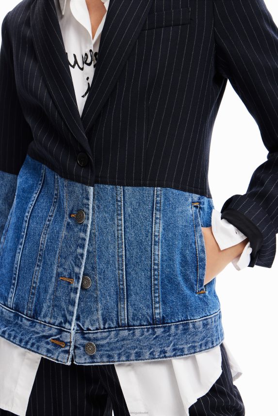 Women DesigualHybrid denim blazer Clothing 68X24049