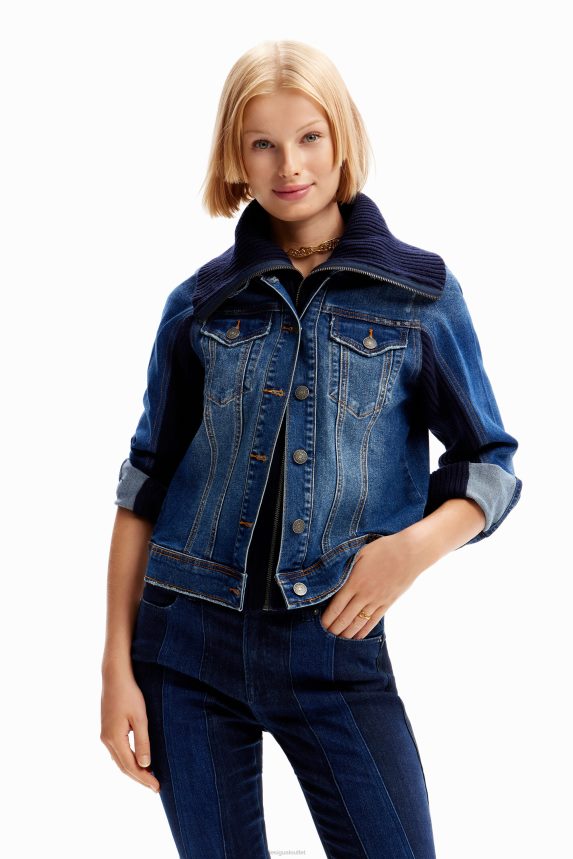 Women DesigualHybrid denim jacket Clothing 68X240827