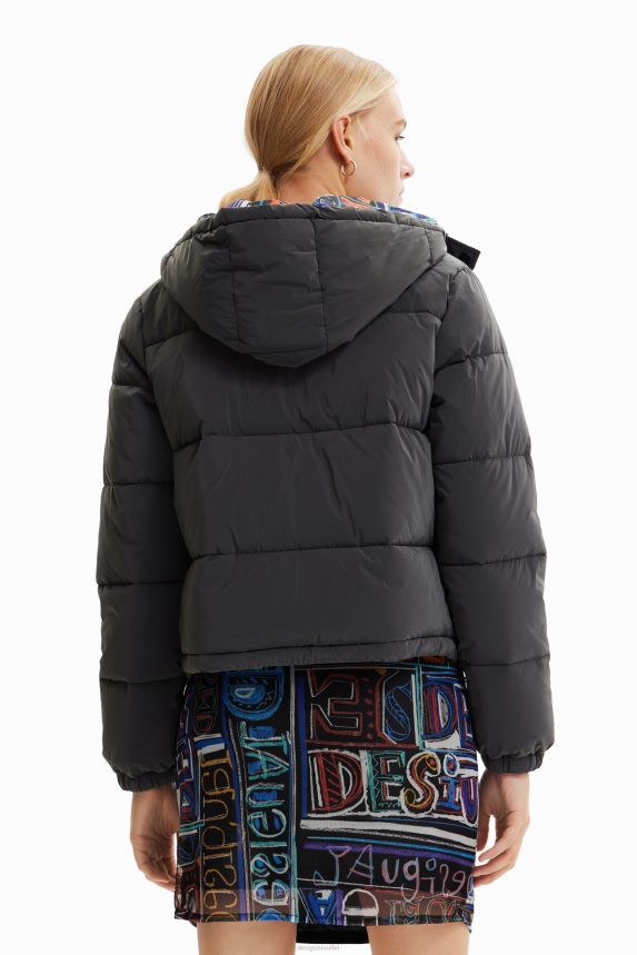 Women DesigualIridescent padded short jacket Clothing 68X240660