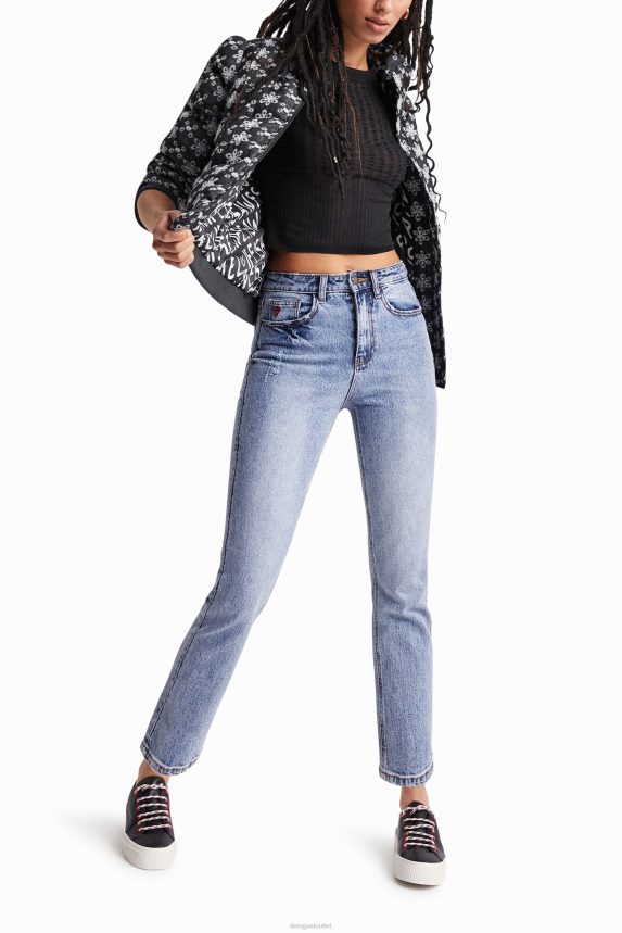 Women DesigualLace quilted jacket Clothing 68X2401045