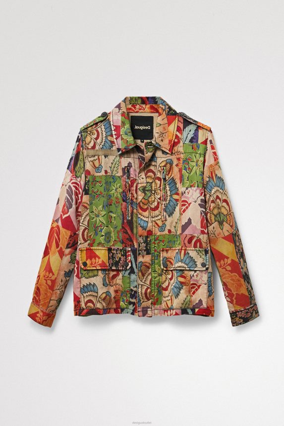 Women DesigualM. Christian Lacroix tropical patchwork jacket Clothing 68X240929