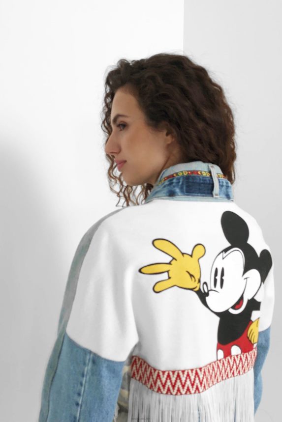 Women DesigualMickey Mouse Coat Clothing 68X240143