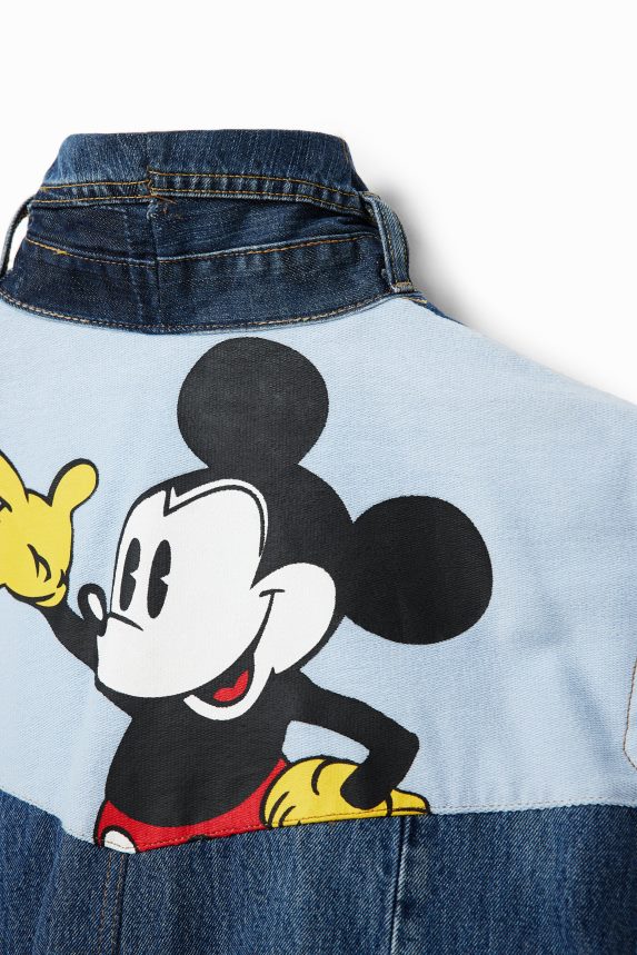 Women DesigualMickey Mouse Icon denim vest - White Clothing 68X240975