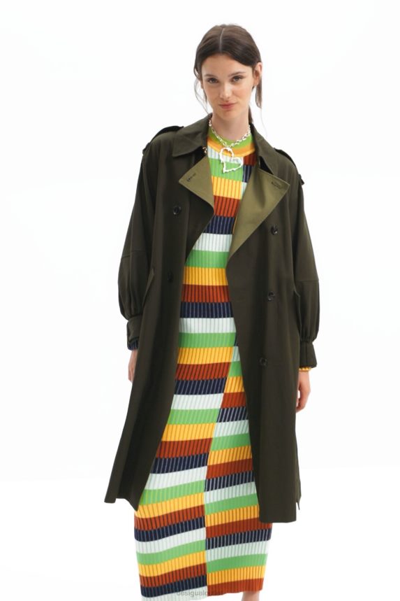 Women DesigualOversize belted trench coat Clothing 68X240251