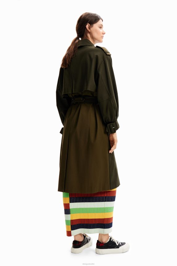 Women DesigualOversize belted trench coat Clothing 68X240251