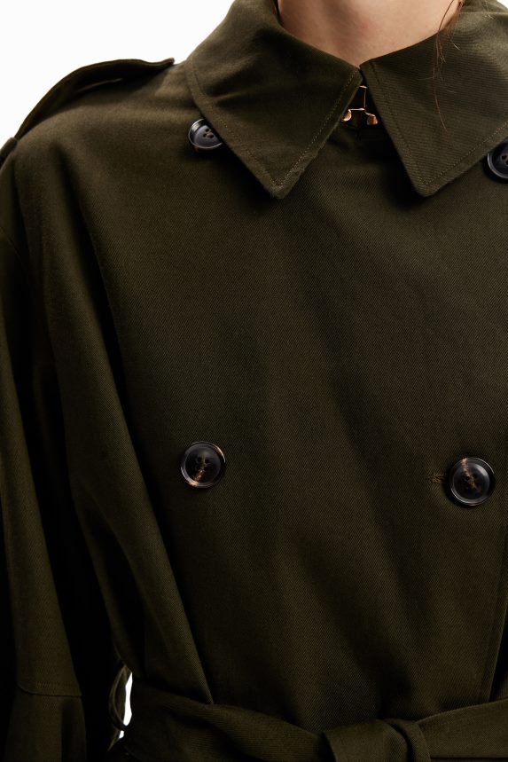 Women DesigualOversize belted trench coat Clothing 68X240251