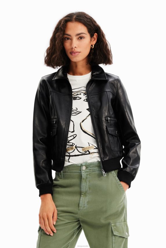 Women DesigualRetro pockets jacket Clothing 68X240510