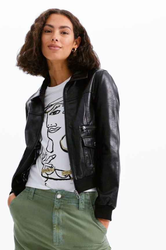 Women DesigualRetro pockets jacket Clothing 68X240510