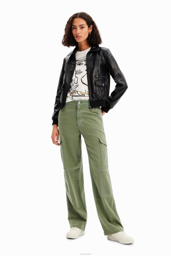 Women DesigualRetro pockets jacket Clothing 68X240510