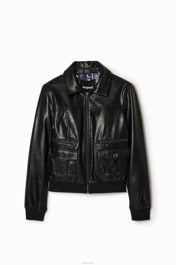 Women DesigualRetro pockets jacket Clothing 68X240510