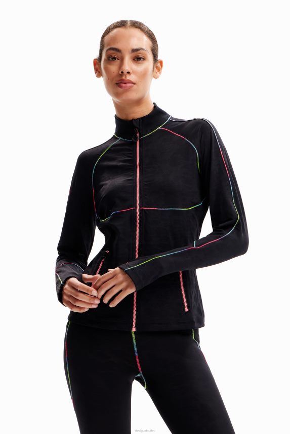 Women DesigualSeams sporty jacket Clothing 68X240277