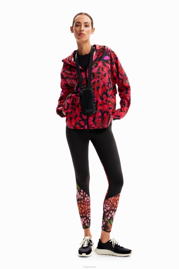 Women DesigualShort butterfly sport jacket Clothing 68X240235