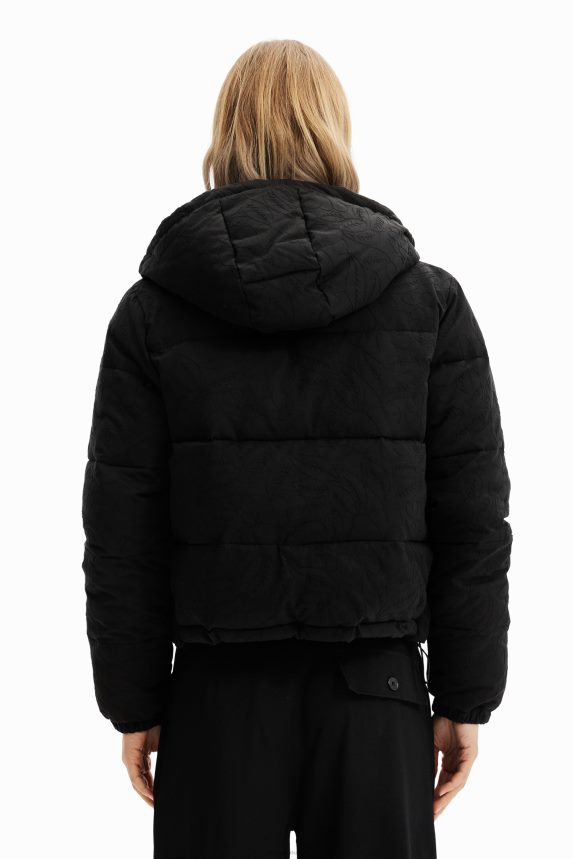 Women DesigualShort embroidered padded jacket Clothing 68X240747