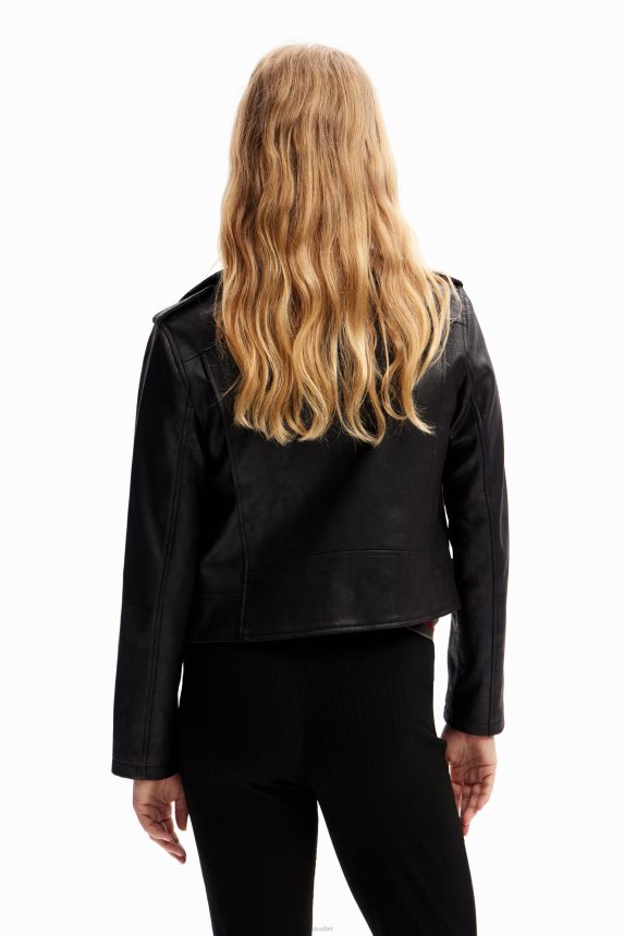 Women DesigualSlim biker jacket Clothing 68X240215