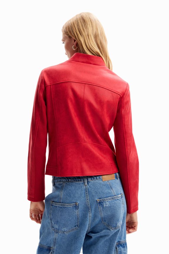 Women DesigualSlim biker jacket Clothing 68X240252