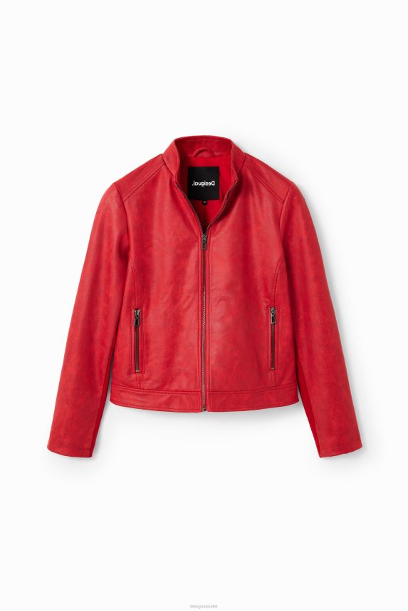 Women DesigualSlim biker jacket Clothing 68X240252