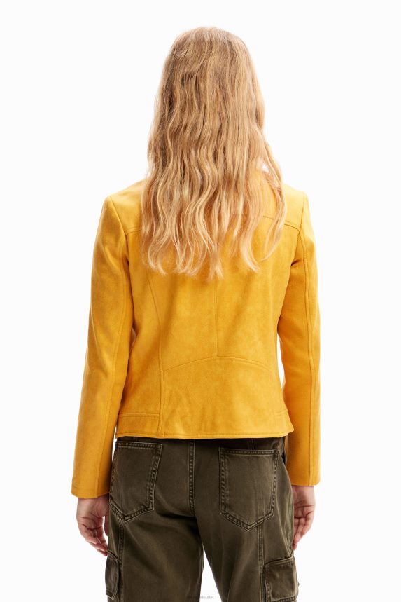 Women DesigualSlim biker jacket Clothing 68X24029