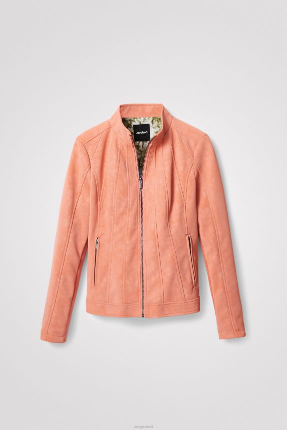 Women DesigualSlim biker jacket Clothing 68X240621