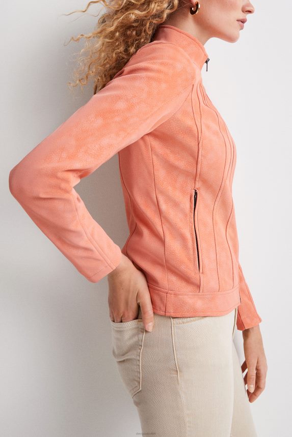 Women DesigualSlim biker jacket Clothing 68X240621