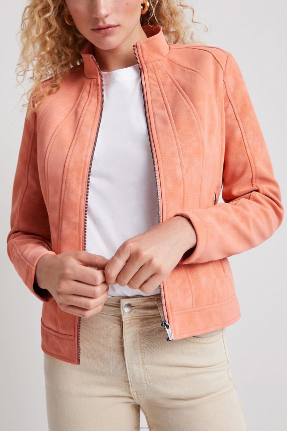 Women DesigualSlim biker jacket Clothing 68X240621