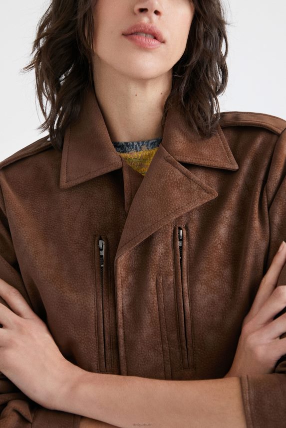 Women DesigualStraight multi-pocket jacket Clothing 68X2401049