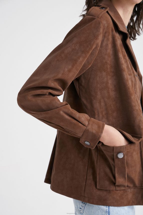 Women DesigualStraight multi-pocket jacket Clothing 68X2401049