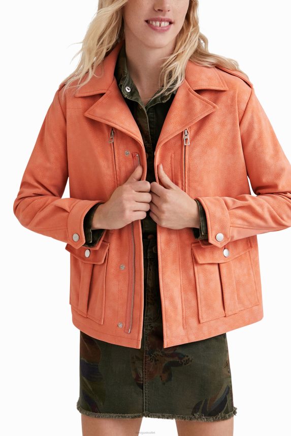 Women DesigualStraight multi-pocket jacket Clothing 68X2401062