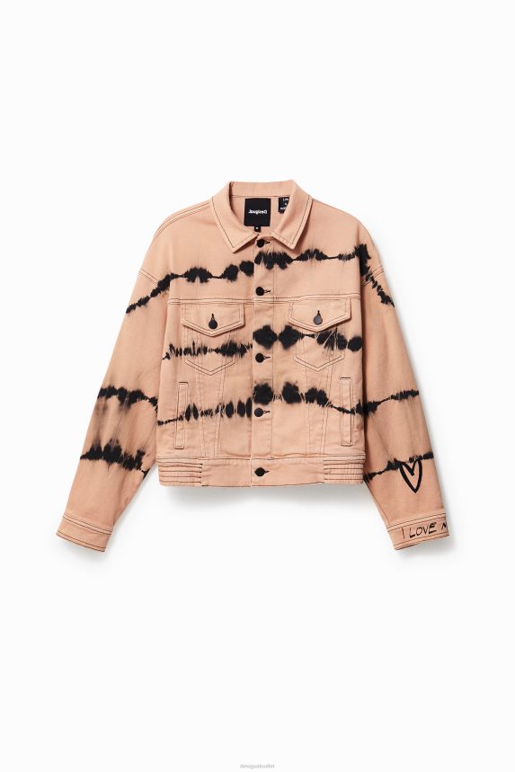 Women DesigualTie-dye denim jacket Clothing 68X240686
