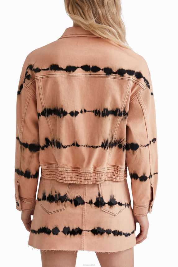 Women DesigualTie-dye denim jacket Clothing 68X240686