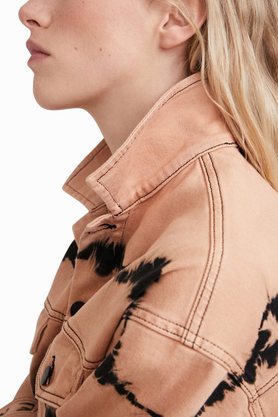 Women DesigualTie-dye denim jacket Clothing 68X240686