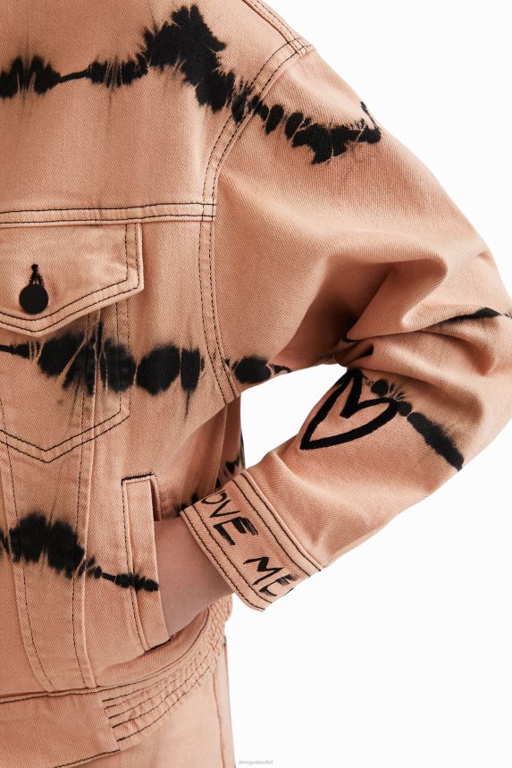 Women DesigualTie-dye denim jacket Clothing 68X240686