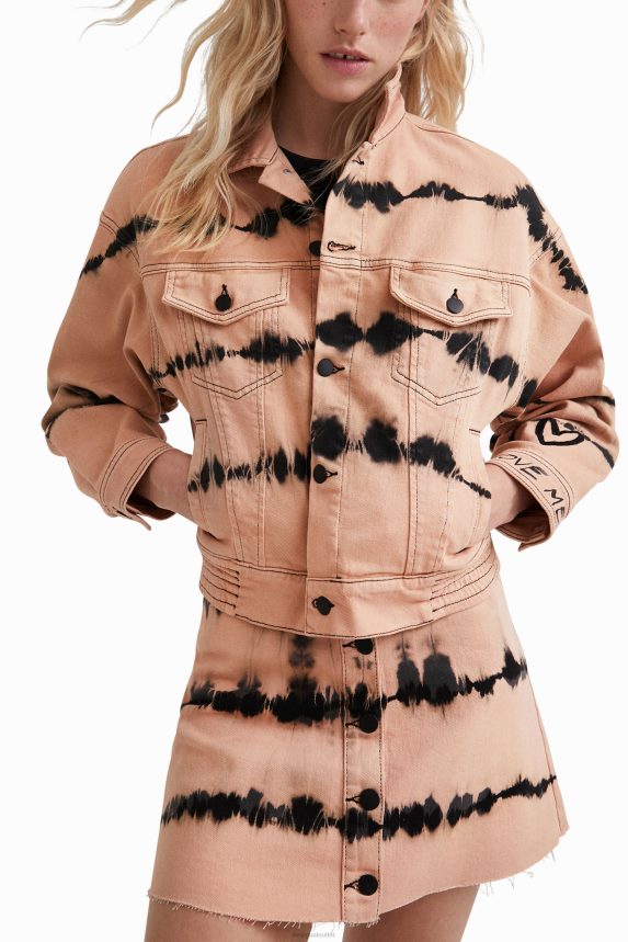 Women DesigualTie-dye denim jacket Clothing 68X240686