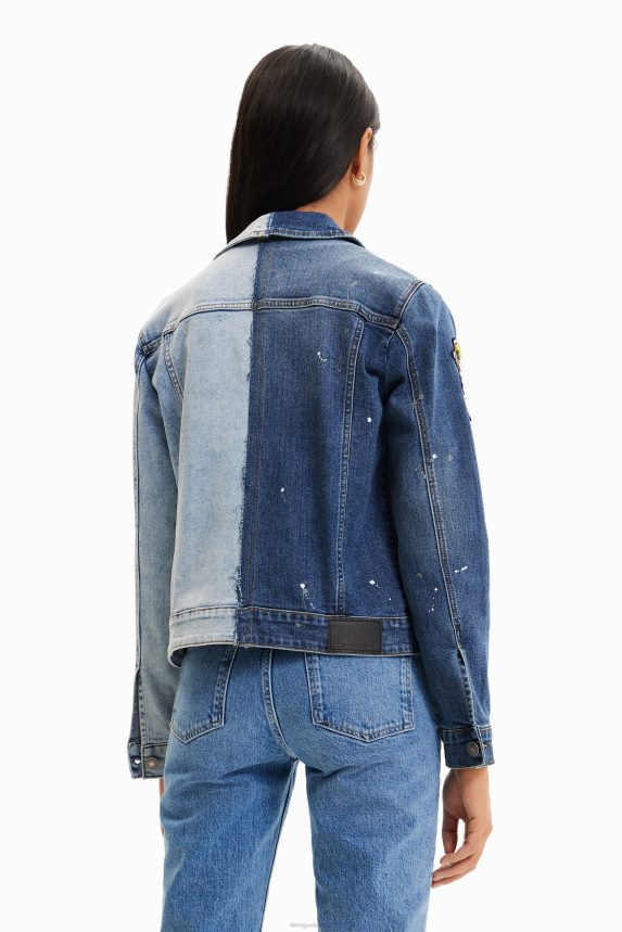 Women DesigualTwo-tone denim jacket Clothing 68X240971