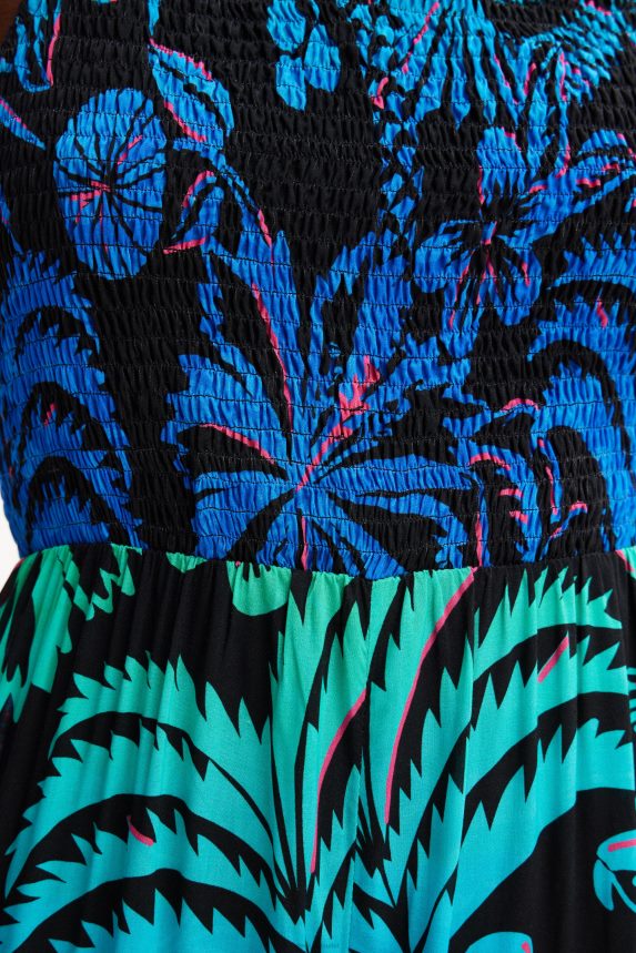 Women DesigualLong tropical strappy jumpsuit Clothing 68X240851