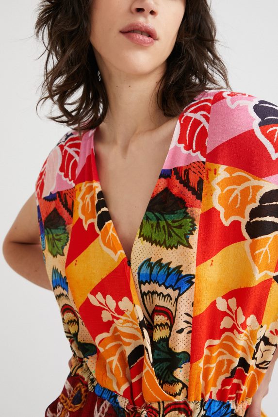 Women DesigualM. Christian Lacroix wrap jumpsuit Clothing 68X2401074