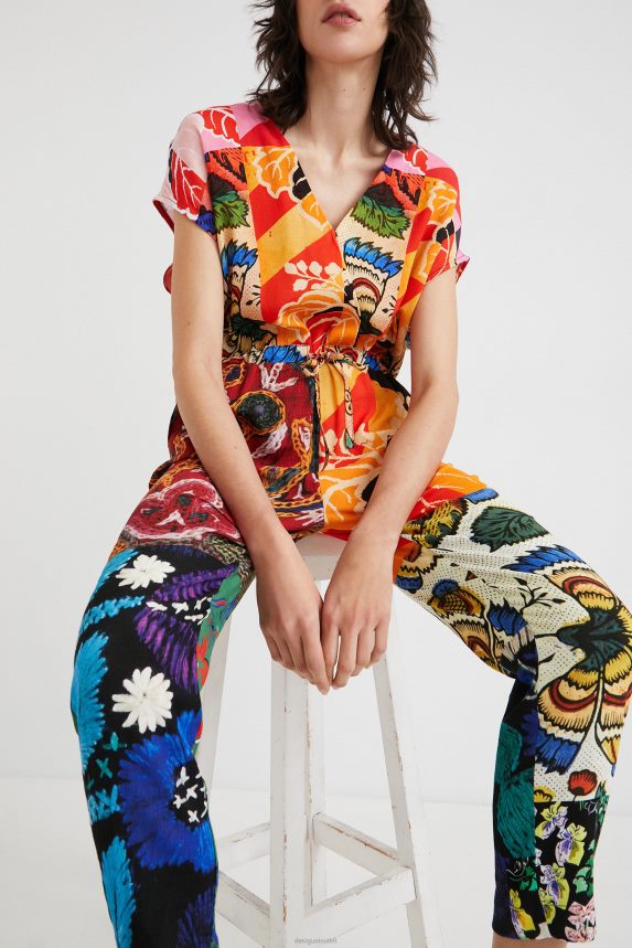 Women DesigualM. Christian Lacroix wrap jumpsuit Clothing 68X2401074