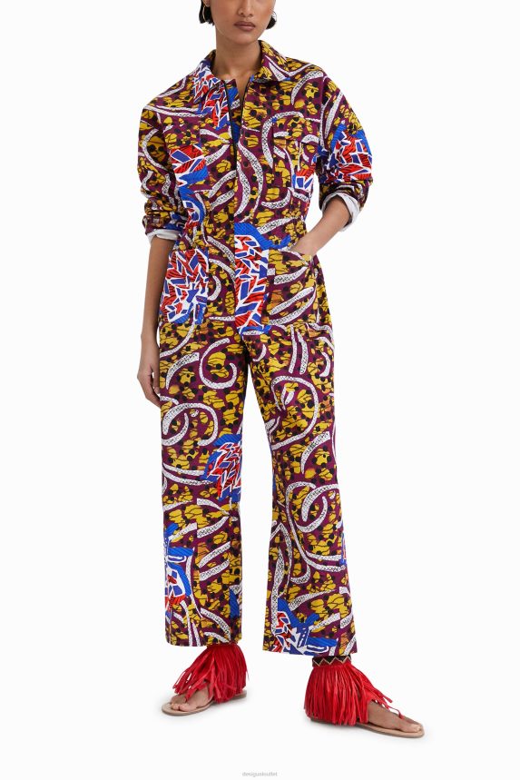 Women DesigualStella Jean long jumpsuit Clothing 68X240779