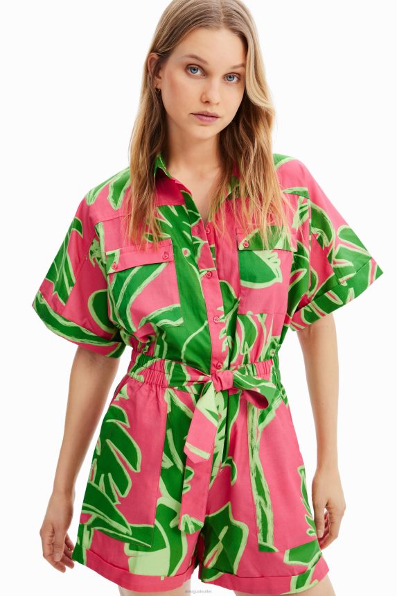 Women DesigualTropical playsuit Clothing 68X240657