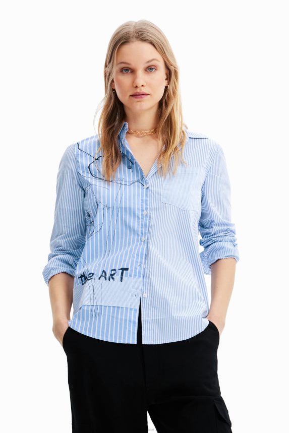 Women DesigualArty striped shirt Clothing 68X2401012