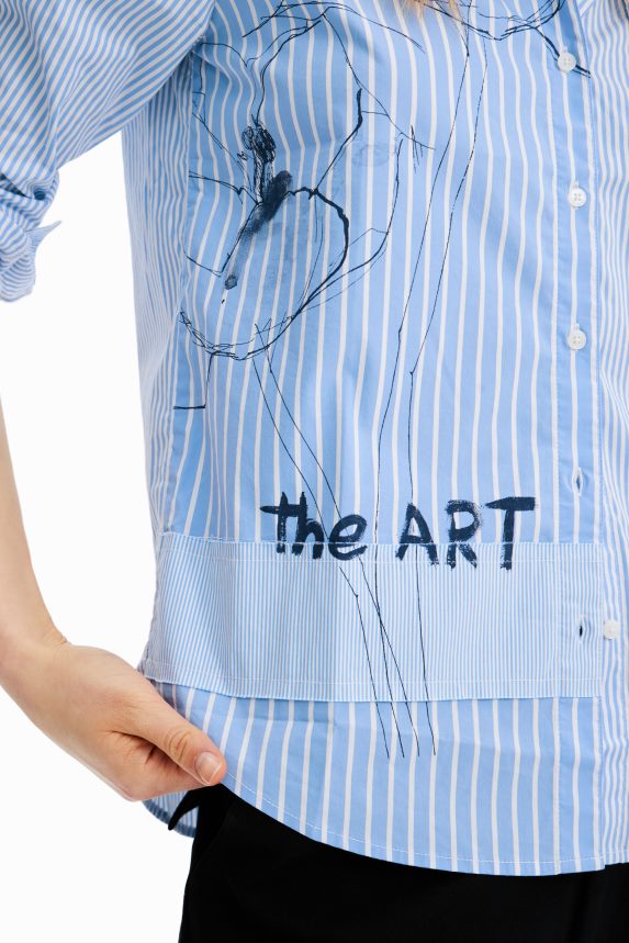 Women DesigualArty striped shirt Clothing 68X2401012