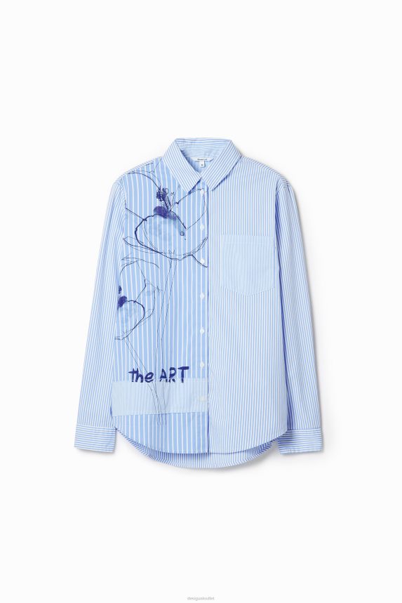 Women DesigualArty striped shirt Clothing 68X2401012