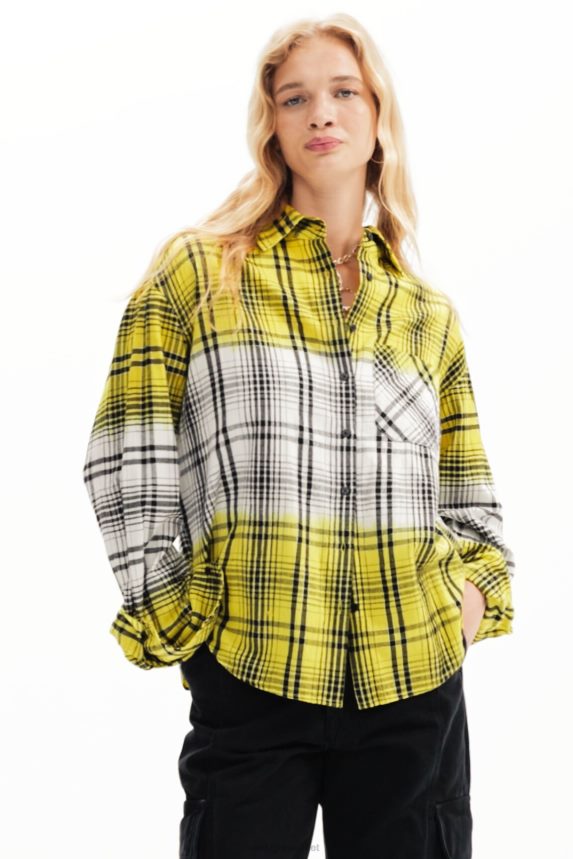 Women DesigualDegrade plaid shirt Clothing 68X240270
