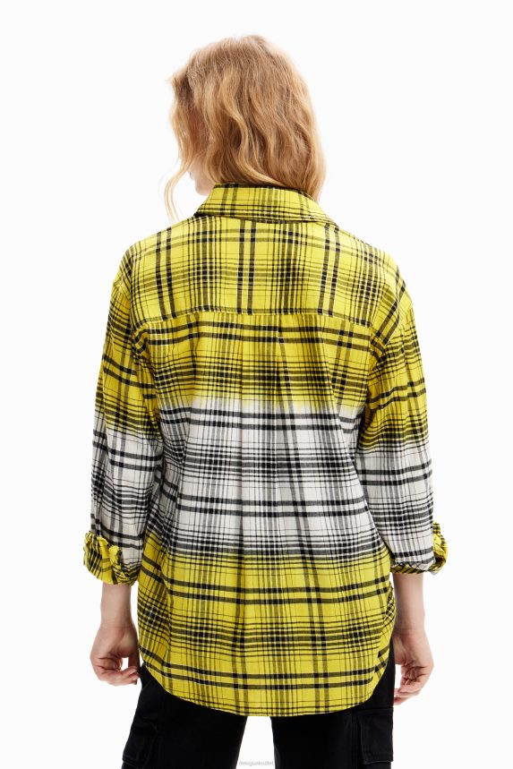Women DesigualDegrade plaid shirt Clothing 68X240270