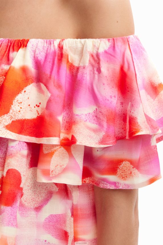 Women DesigualFloral ruffle blouse Clothing 68X2401160