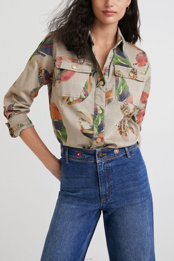 Women DesigualFloral shirt Clothing 68X2401101
