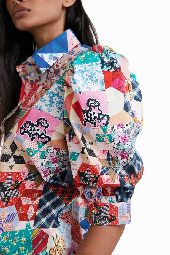 Women DesigualJohnson Hartig patchwork shirt Clothing 68X2401106