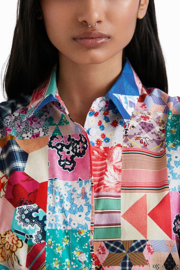 Women DesigualJohnson Hartig patchwork shirt Clothing 68X2401106