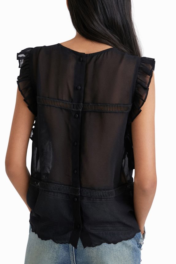 Women DesigualJohnson Hartig sheer blouse Clothing 68X2401084